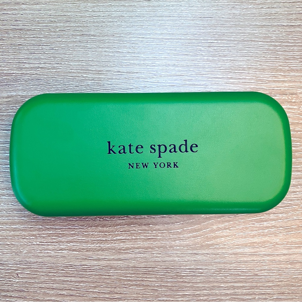 Kate Spade Glasses Case Green and Black